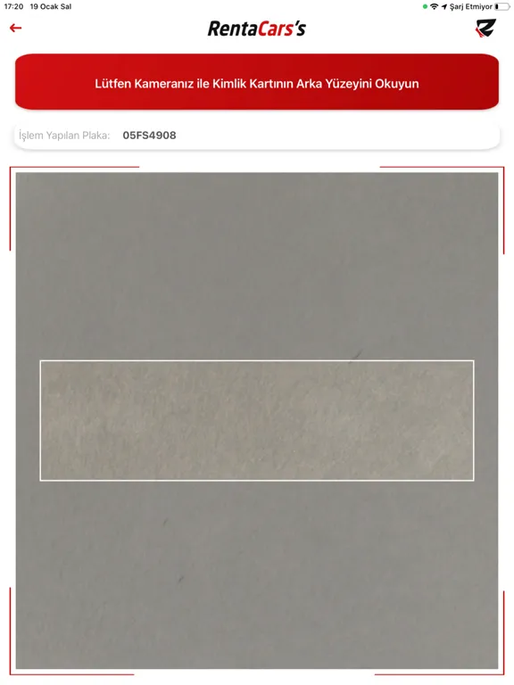 Screenshot di Rentacarss Kimlik iPad 