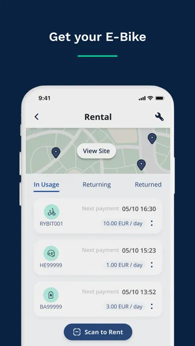 Screenshot di Rybit Delivery US