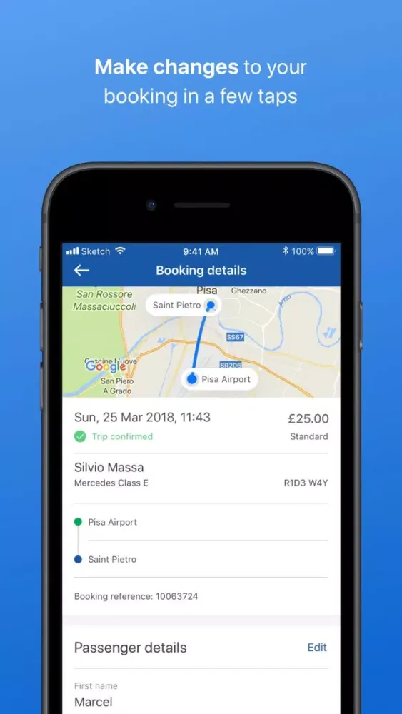 Zrzuty ekranu Rideways: Easy Airport Taxis