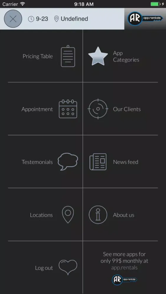 Скриншоты App Rentals