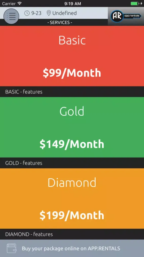 Скриншоты App Rentals