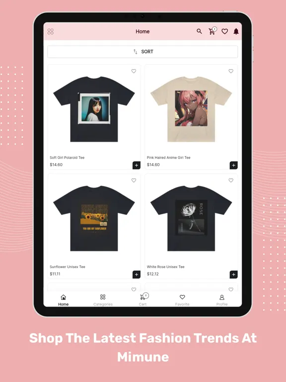 Capturas de pantalla de Mimune Shop iPad 