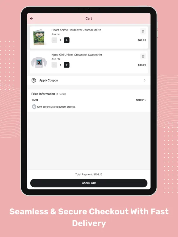 Capturas de pantalla de Mimune Shop iPad 