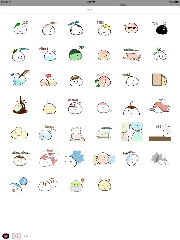 Mochimochi Sticker iPad  स्क्रीनशॉट