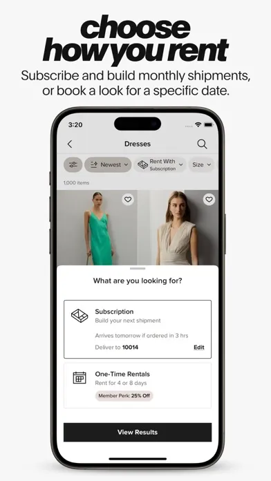 Rent the Runway (RTR) Screenshots