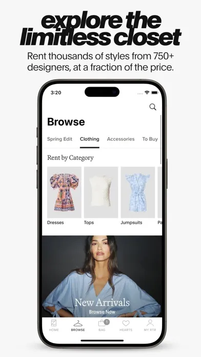 Rent the Runway (RTR) Screenshots