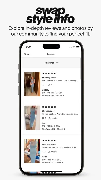 Rent the Runway (RTR) Screenshots