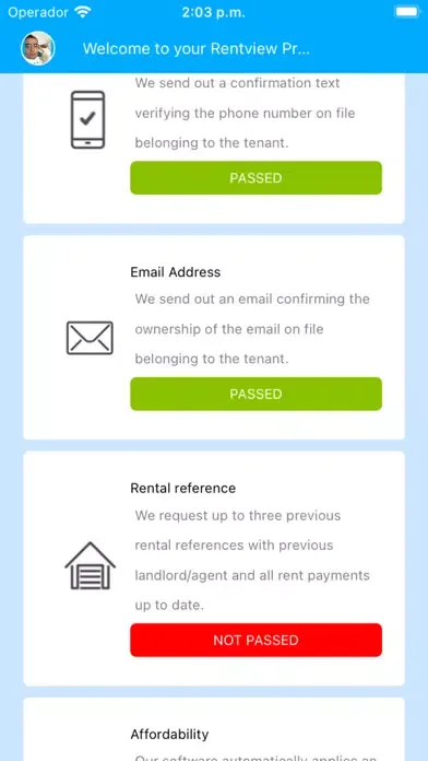 Скриншоты Rentview renter profile