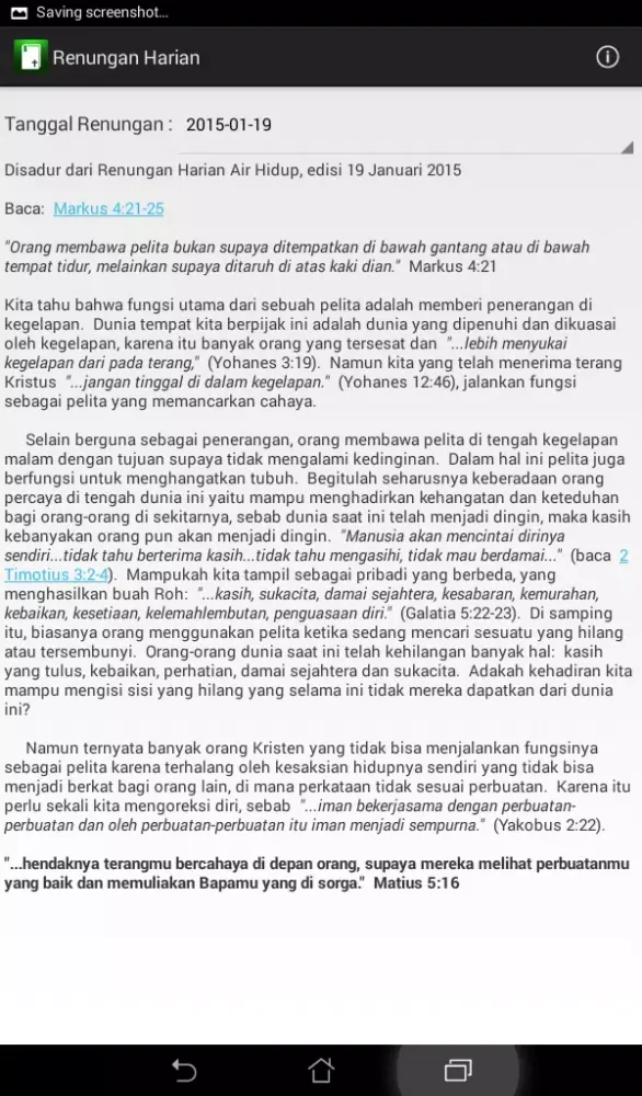 Renungan Harian Kristen Screenshots