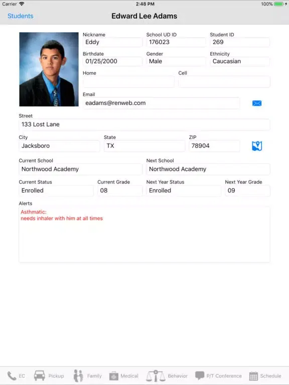 Ảnh chụp màn hình của RenWeb Staff HD iPad 