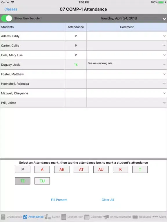 Ảnh chụp màn hình của RenWeb Staff HD iPad 