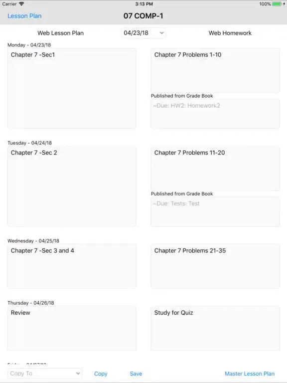 Ảnh chụp màn hình của RenWeb Staff HD iPad 