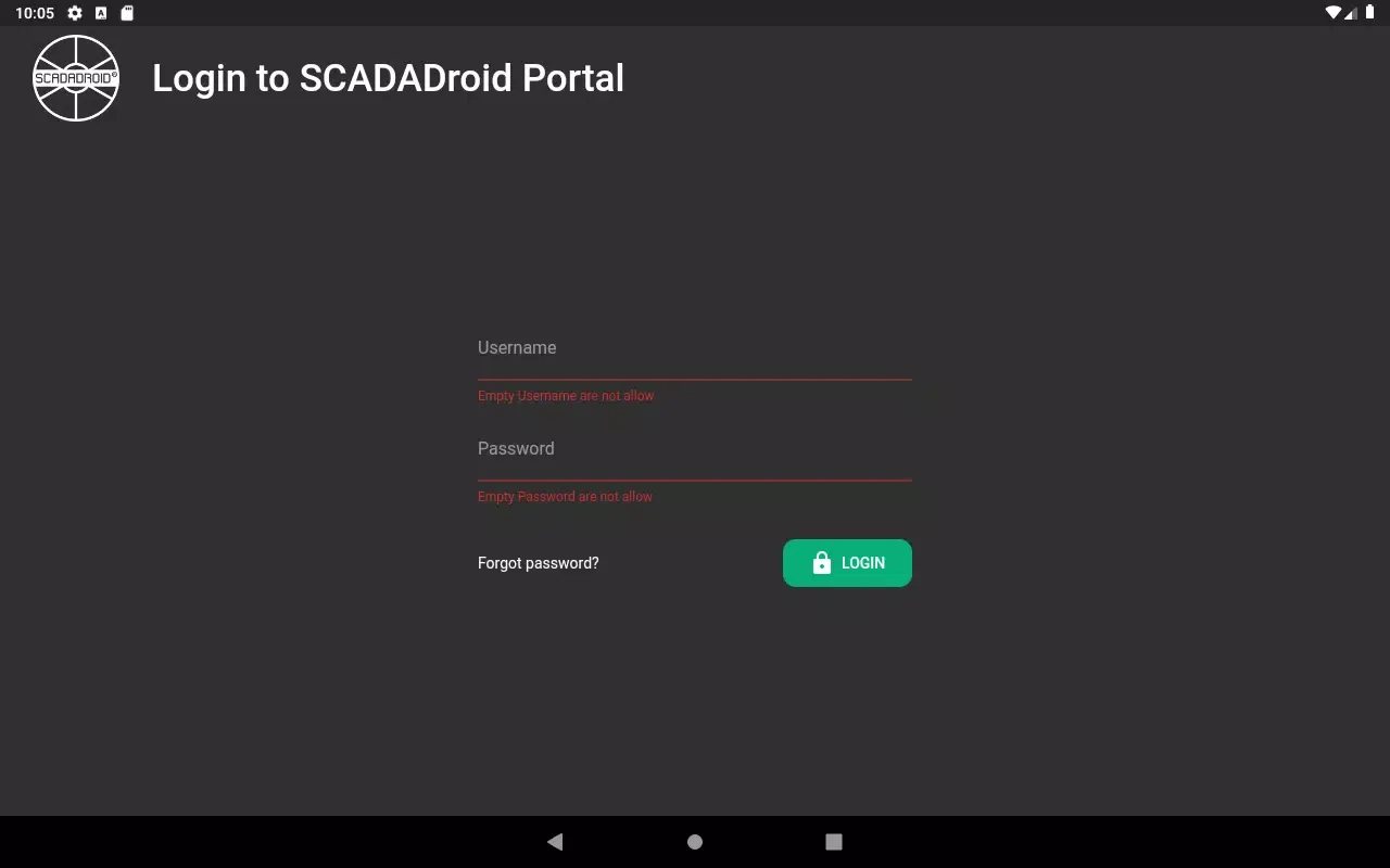 SCADADroid® Portal應用截圖