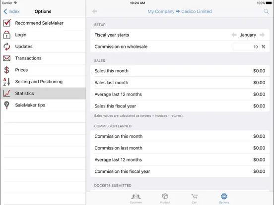 SaleMaker iPad  Screenshots