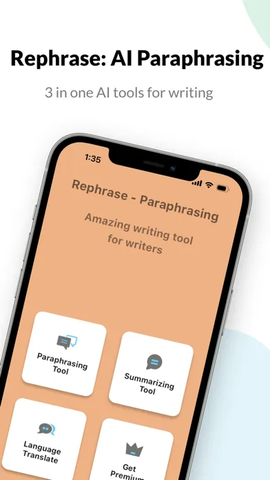 Tangkapan layar Rephrase: AI Paraphrasing Tool