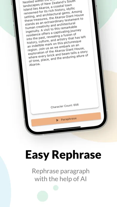 Tangkapan layar Rephrase: AI Paraphrasing Tool