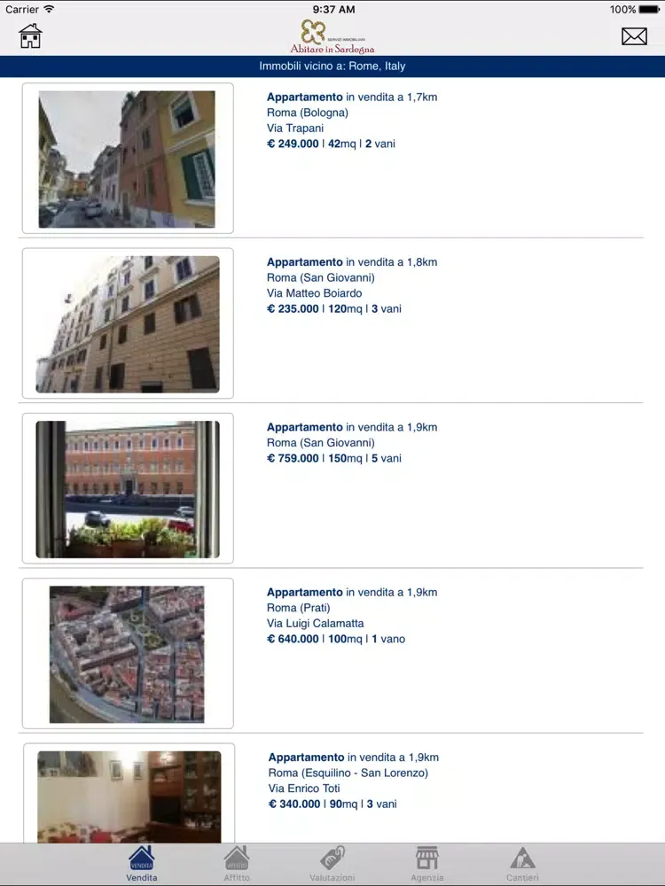 تصاویر Abitare in Sardegna Serv Imm iPad 