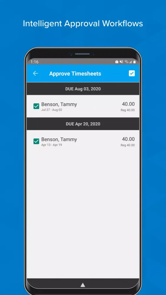 Timesheets - Time Tracking App应用截图