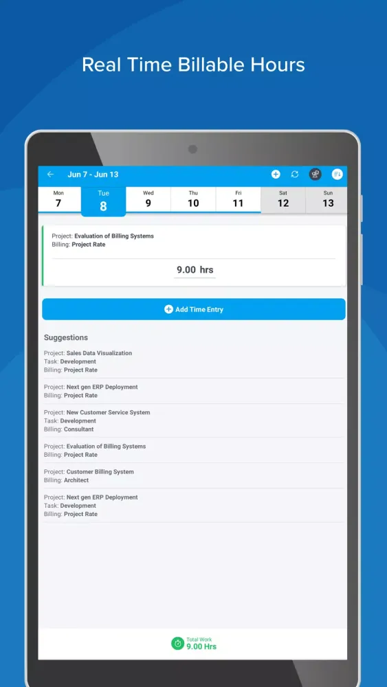 Timesheets - Time Tracking App应用截图