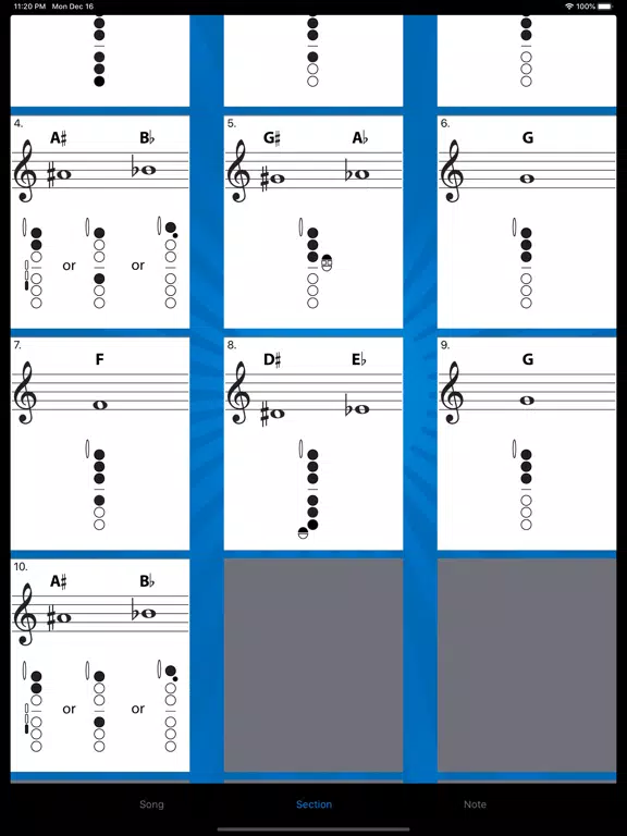 ภาพหน้าจอของ Alto Sax Prompter iPad 