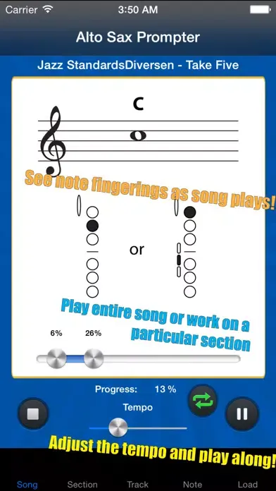 Alto Sax Prompter应用截图