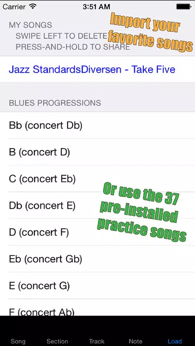 ภาพหน้าจอของ Alto Sax Prompter