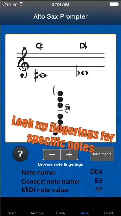 Alto Sax Prompter应用截图