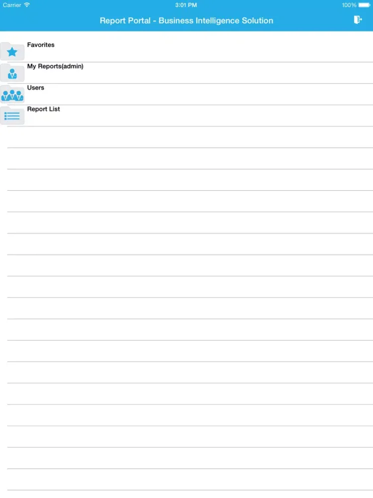 Report Portal Mobile iPad 應用截圖