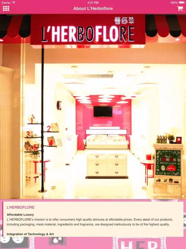L'HERBOFLORE iPad  سکرین شاٹس