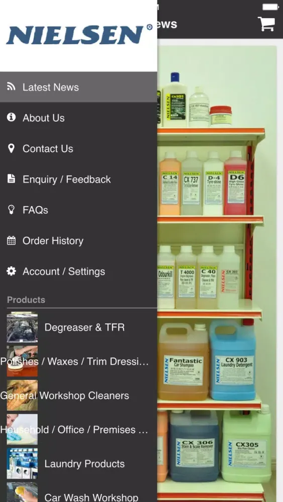 Tangkapan layar Nielsen Chemicals