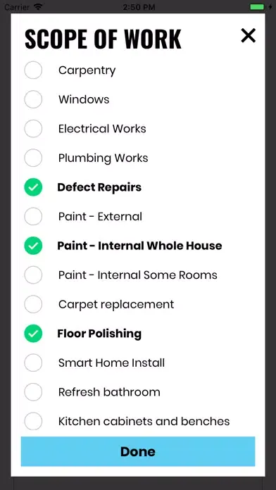 Tangkapan layar LVL Job Tracker