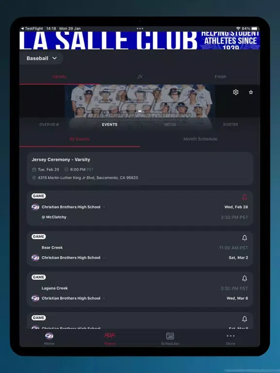CB Falcons iPad  스크린샷