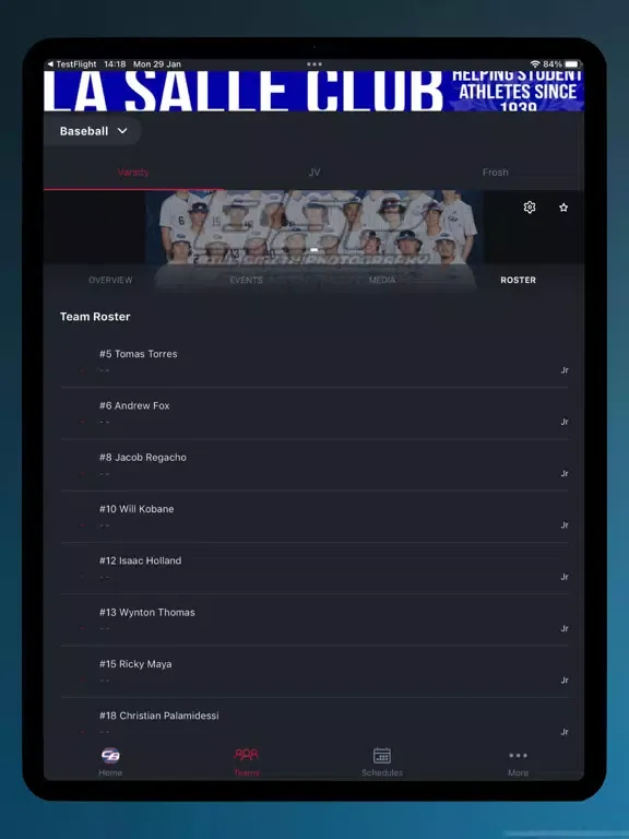 CB Falcons iPad  스크린샷
