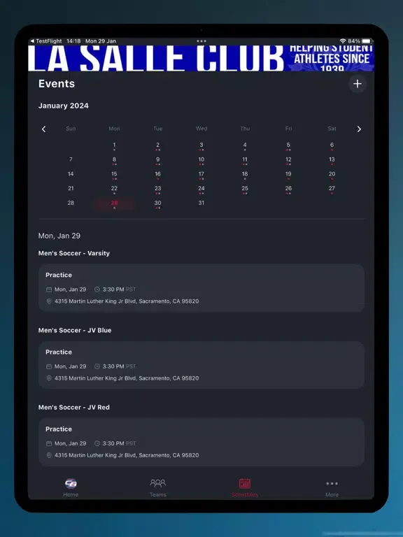 CB Falcons iPad  스크린샷