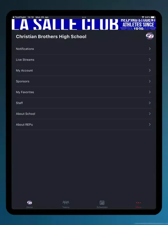 CB Falcons iPad  스크린샷