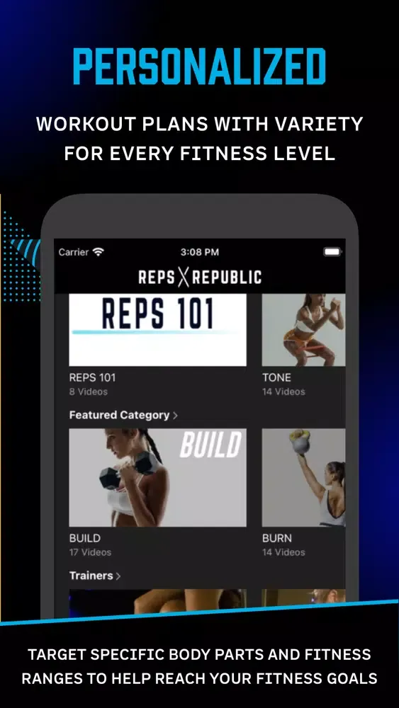Capturas de pantalla de Reps: Strength Fitness Classes