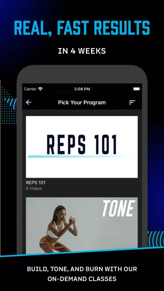 Capturas de pantalla de Reps: Strength Fitness Classes