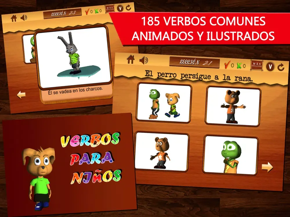Verbos para niños-Parte 2- Aprende Español gratis: Learn Spanish speaking verbs for kids Free iPad  スクリーンショット