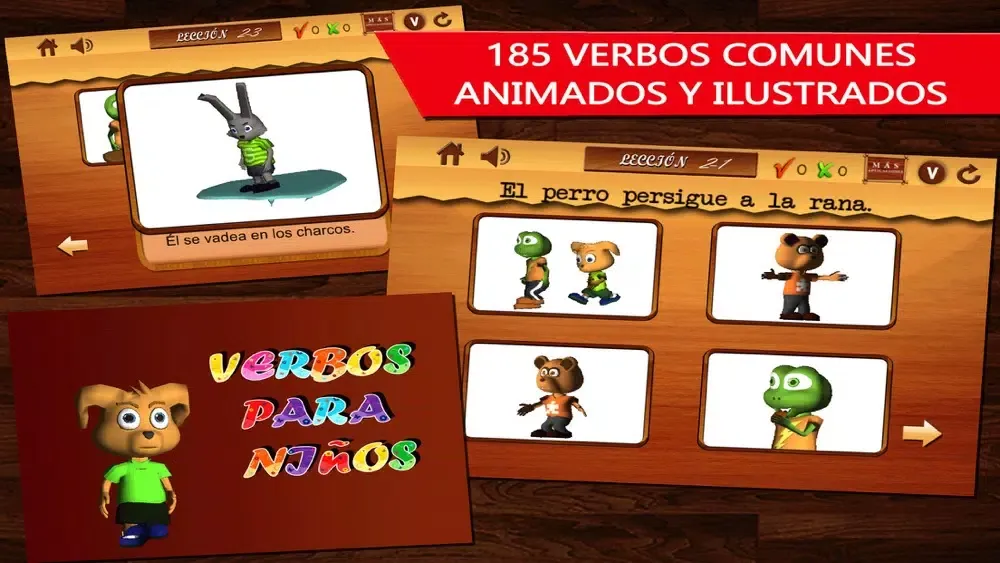 Verbos para niños-Parte 2- Aprende Español gratis: Learn Spanish speaking verbs for kids Free スクリーンショット