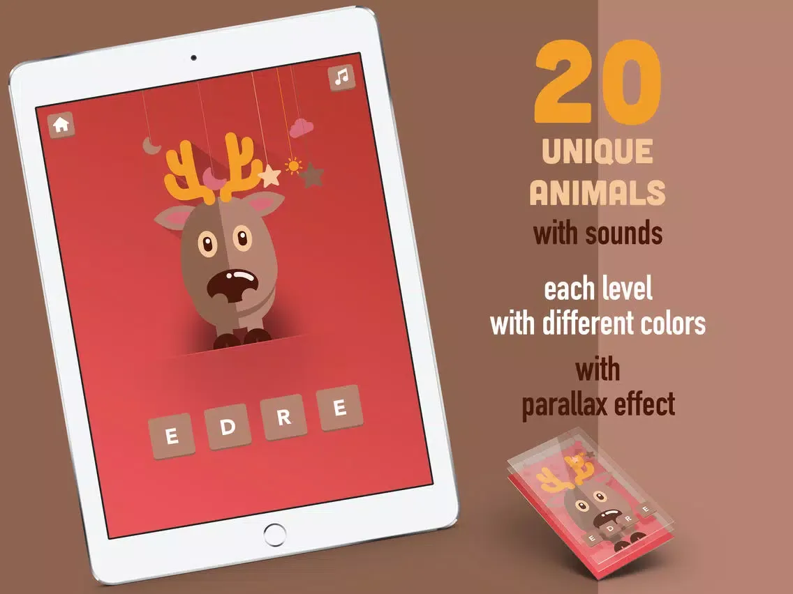 Zrzuty ekranu Word Scramble for Kids: Animals iPad 