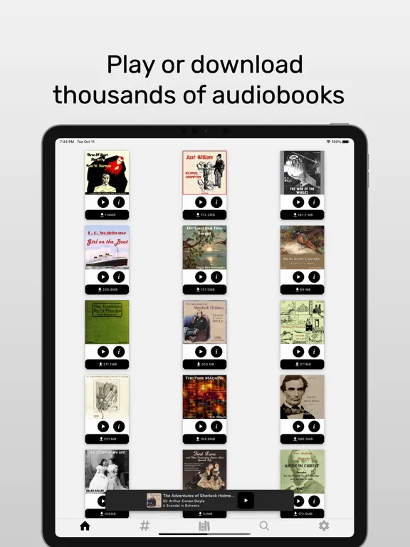 LibriVox Audiobooks - zLibrary iPad  Ekran Görüntüleri