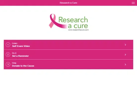 ภาพหน้าจอของ Breast Aware - Research a Cure iPad 