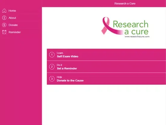 ภาพหน้าจอของ Breast Aware - Research a Cure iPad 