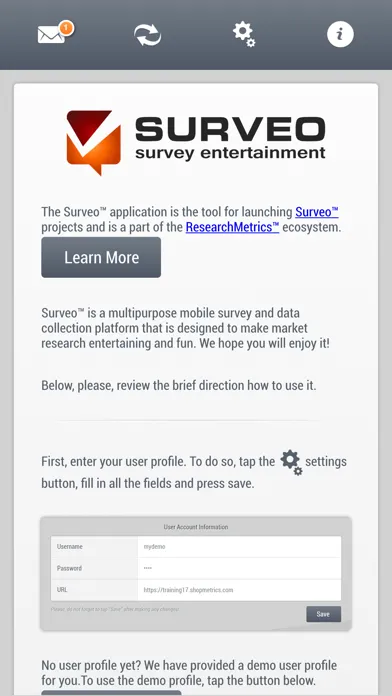 Surveo سکرین شاٹس