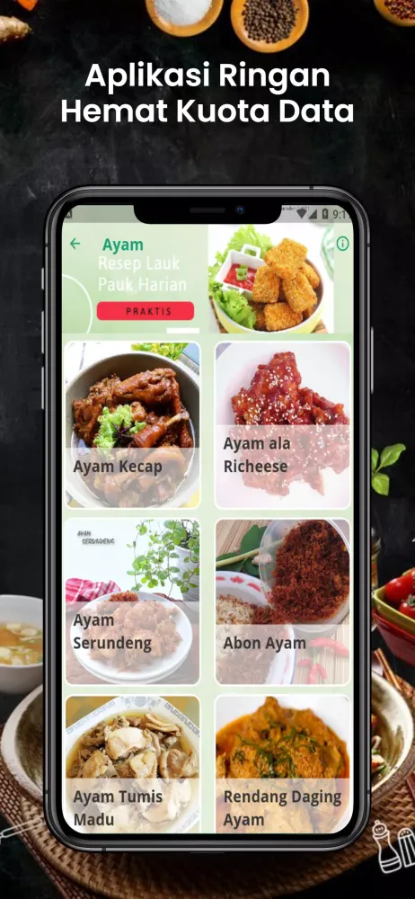 Resep Lauk Pauk Harian Praktis Screenshots
