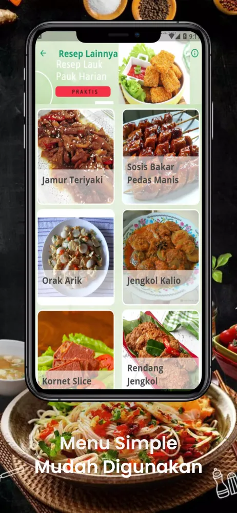 Resep Lauk Pauk Harian Praktis Screenshots