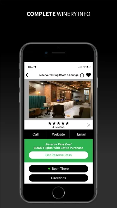 Reserve Tasting Pass Screenshots