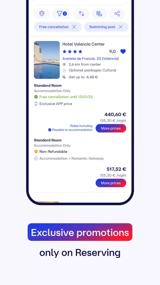 Скриншоты Reserving.com
