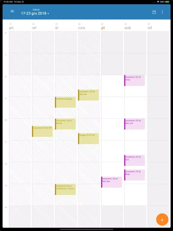 Capturas de tela do Smart Agent - Reservis iPad 