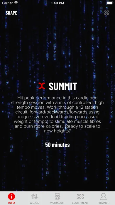 Ảnh chụp màn hình của Reset Fitness Coach Smart App